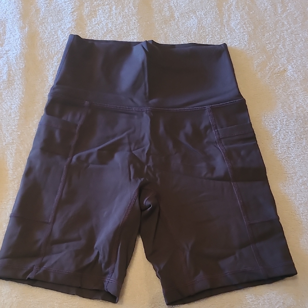 High-Waisted Purple Women's Shorts